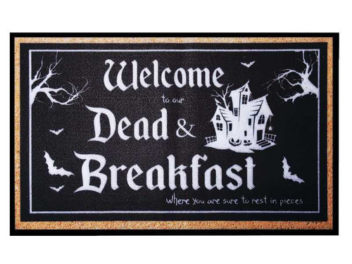 Welcome Dead And Breakfast Halloween Doormat