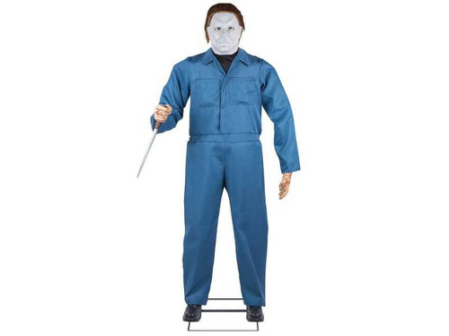 michael myers animatronic life size halloween prop