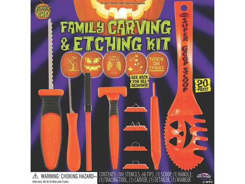 Pumpkin Carving Etch Kit 20 Pc