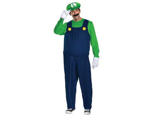 Luigi Deluxe Costume Adult M 38-40