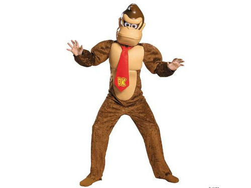 Kids Deluxe Donkey Kong Costume Child L 10-12