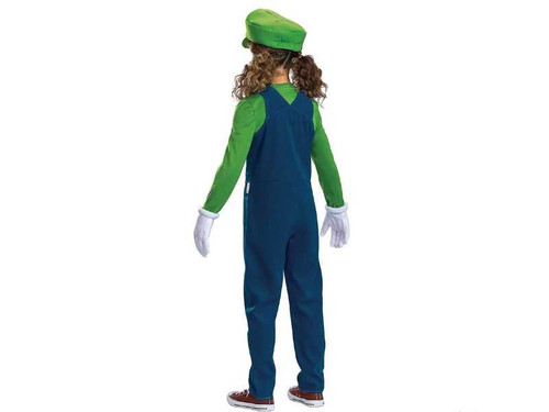 Kids Elevated Mario Bros Luigi Costume Small 4-6