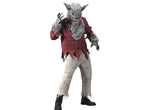 Mens Grey Werewolf Costume
