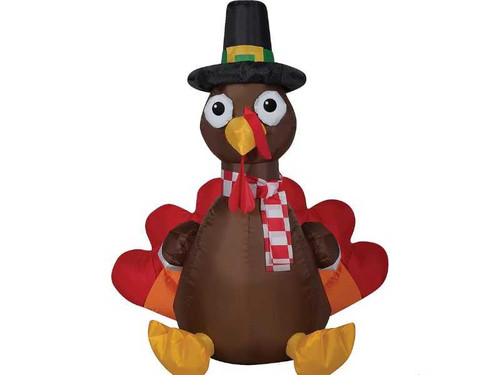 Inflatable Turkey With Scarf