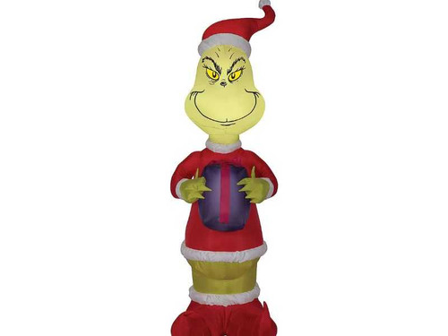 Inflatable Grinch With Present