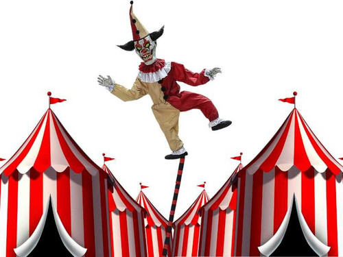 Sideshow Balancing Clown Animated Prop 8ft Sideshow Balancing Clown Animated Prop 8ft