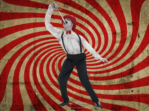 Sword Swallower Animated Halloween Prop 6ft Sword Swallower Animated Halloween Prop 6ft