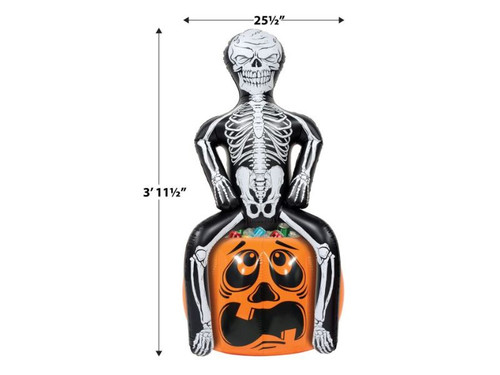 Inflatable Skeleton Pumpkin Drink Cooler