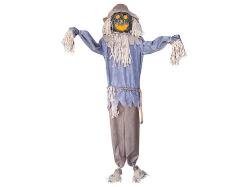 6 Ft. Standing Animated Ghoulish Scarecrow Pumpkin