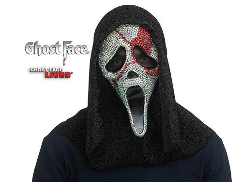 Scream Ghost Face Bloody Bling Mask
