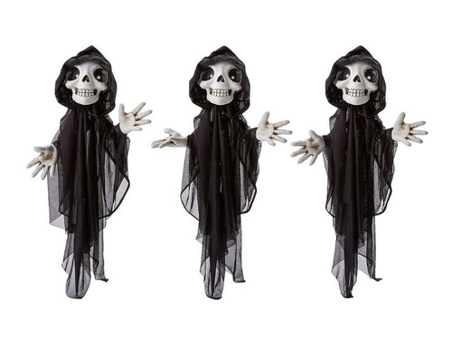Light Up Grinning Reapers Set, 23 1/2"
