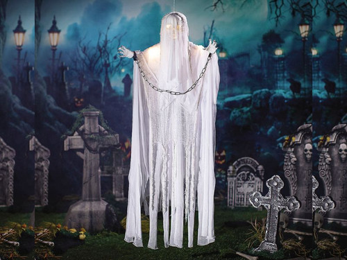 5ft Hanging White Grim Reaper