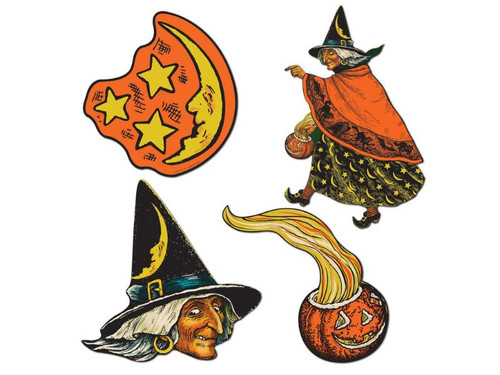 Wholesale Vintage Halloween Cutouts | Set of 4