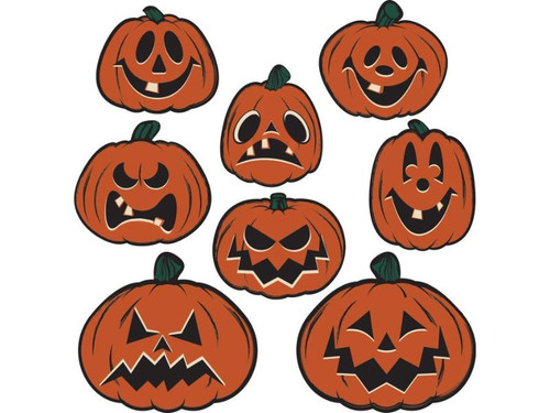 Wholesale Vintage Halloween Pumpkin Cutouts | 12 Packs