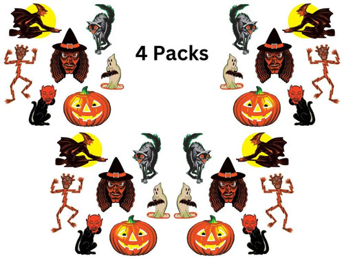 Wholesale Vintage Halloween Classic Cutouts | Pack of 4