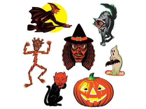 Wholesale Vintage Halloween Classic Cutouts | Pack of 4