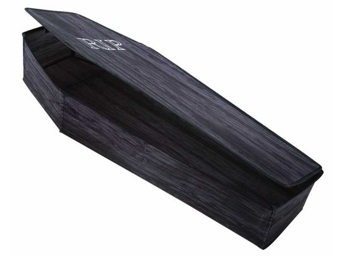 Foldable Coffin 60" RIP Wooden-Look Tomb