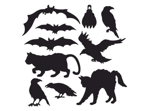 Halloween Silhouettes | Pack of 4