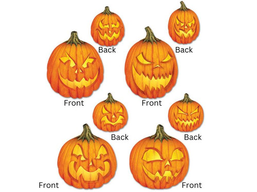 Scary Jack O Lantern Cutouts