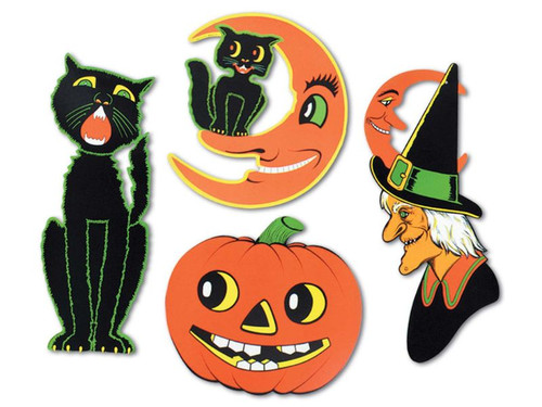 Traditional Halloween Cutouts | Pack of 4