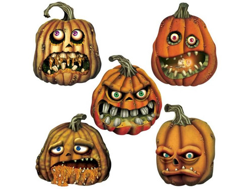 Creepy Jack-O-Lantern Cutouts 