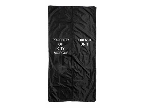 Full Black Zippered Body Bag