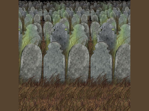 Graveyard Backdrop - 1 pc