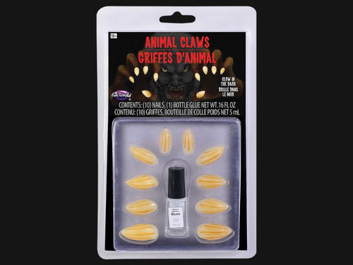 Animal Claws Glow-In-The-Dark Claws Kit