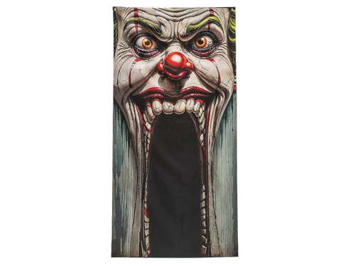 Carnival Clown Face Entryway Door Curtain - 6 Ft. 8 3/4"