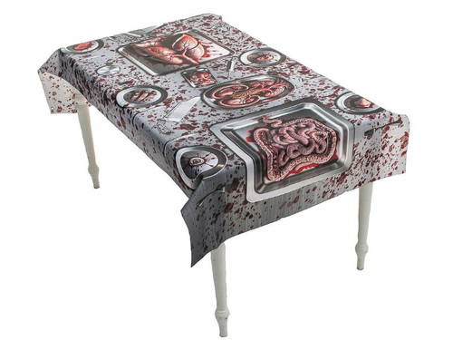 Bloody Body Parts Tablecloth - 6 Ft. 6 3/4"