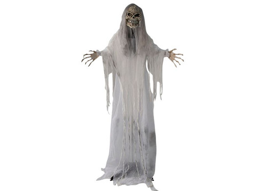 Sonic Standing Gray Skeleton Reaper - 5 Ft. 6"