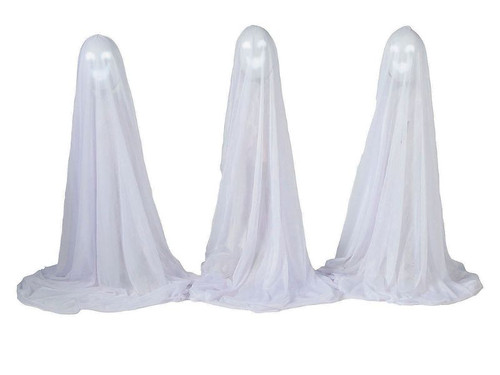 47" Light-Up Talking Ghosts - Set of 3 Halloween Decor