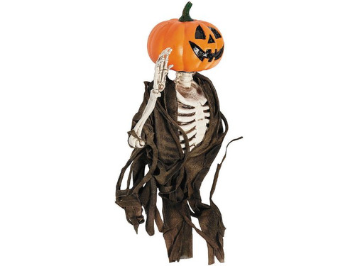 Hanging Jack-O'-Lantern Pumpkin Creeper - 17.75" Halloween Decor