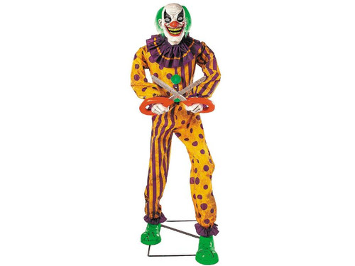 Snippers the Clown - 6 Ft. Animated - Light-Up Halloween Prop