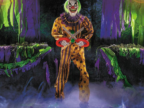Snippers the Clown - 6 Ft. Animated - Light-Up Halloween Prop