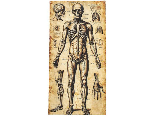Human Anatomy Door Curtain - 6 Ft. 6 In - Halloween Decoration