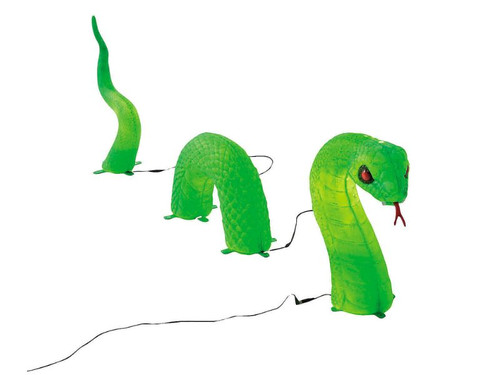 Light-Up Lawn Snake - 20 In - Green Halloween Outdoor Decoration