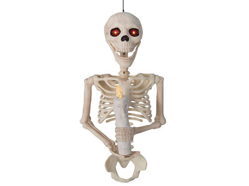 Skeleton Candle Sconce - 18 1/4 In - Wall Halloween Decoration