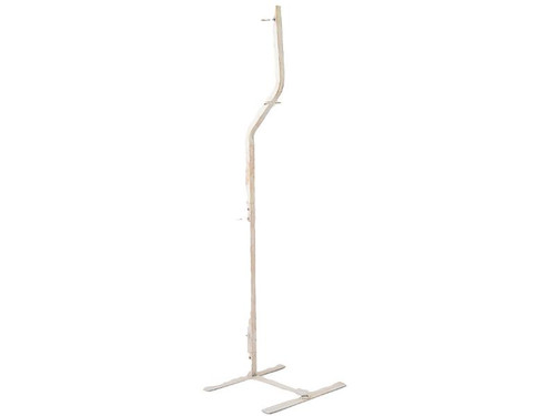 Pose-N-Stay skeleton held upright with metal Halloween stand