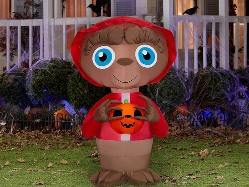 Inflatable E.T. with Jack-O*-Lantern - 38 In - Halloween Yard Decoration