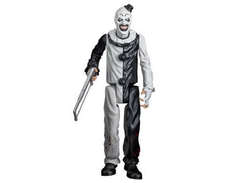 12 inch Art the Clown Terrifier collectible action figure with hacksaw