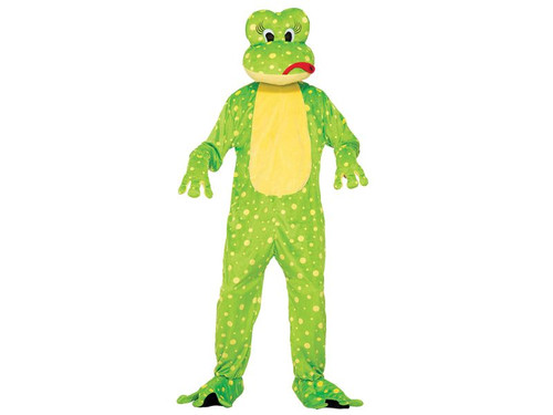 Frog Freddy Mascot Costume - Adult Size - Funny Halloween Outfit