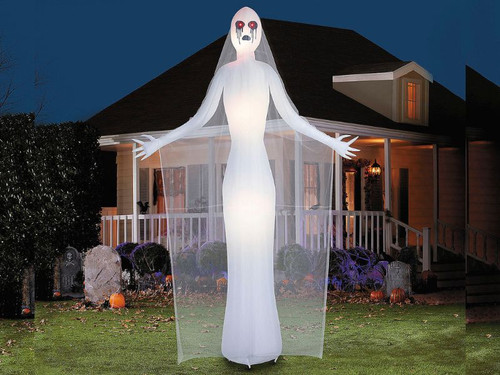 12 foot inflatable ghostly ghoul Halloween yard decoration 12 foot inflatable ghostly ghoul Halloween yard decoration