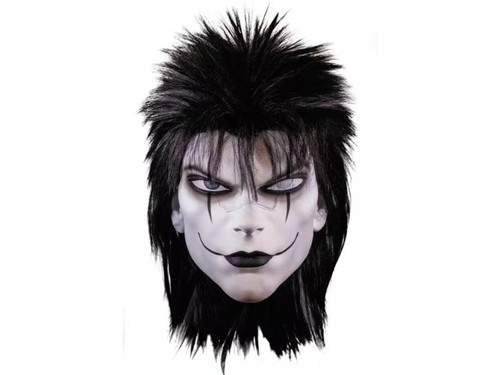 The Crow Deluxe Mask with Wig front view