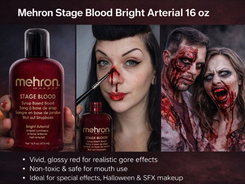 bright red fake blood glossy stage blood for fx makeup