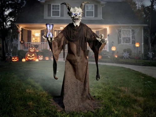 animated time demon halloween decoration 7 ft 9 inch tall