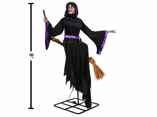 light up halloween witch animatronic outdoor yard display