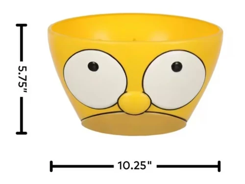 simpsons homer candy holder plastic bowl