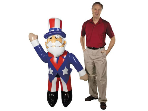 inflatable uncle sam patriotic yard decoration red white blue