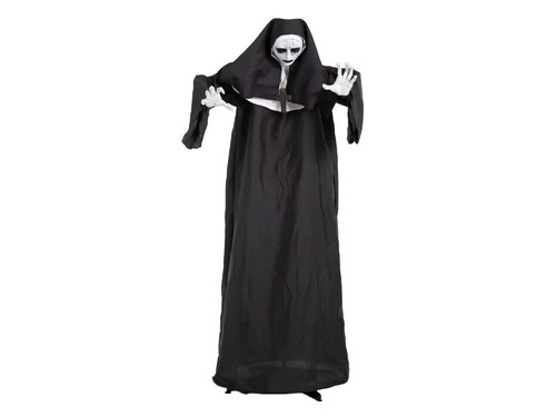scary nun animatronic prop with sound effects